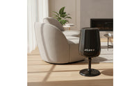 Press-Open Trash Can with Lid Tall Goblet Trash Can Sculptural Wastebasket Modern for Living Room, Home Bar, Bedroom