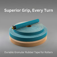 Rubber Granular Roller Tape, Anti-Slip Surface, Wear-Resistant, for Wrapping Machines, 4cm & 5cm Wide, Blue, Yellow, Dark Blue