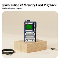 Digital Transmission Processing Full-Band Emergency Radio Built-in Flashlight Bluetooth Speaker TF Card Playback Outdoor Electronics Portable Design for Travelers, Survivalists, Camping, Emergencies, Travel, Power Outages