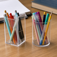 INS Style Acrylic Transparent Pen Holder for Desk Organization
