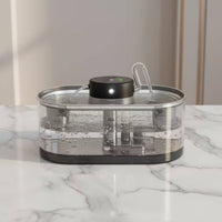 Cat Water Fountain Cordless Automatic Cat Water Fountain Rechargeable Wireless for Cats, Feeding Station, Living Room