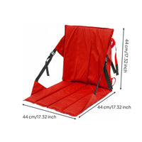 Storage Pocket Lightweight Stadium Chair Back Support Outdoor Gear for Camping, Picnic