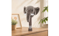 Elephant Driver Headcover Soft Elephant Golf Headcover Cute Golf Club Cover with Knitted Sleeve for Golfers