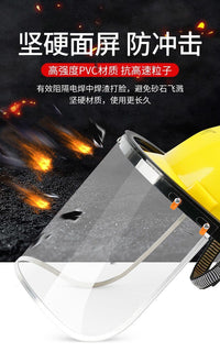 Transparent Splash Impact Protection Face Shield for Safety Helmet