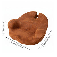 Meditation Seat Cushion Faux Leather Seat Cushion with Backrest Easy to Clean Sitting Support