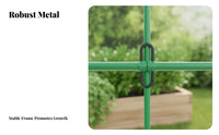 Multi-Purpose Vegetable Support Rack Sturdy Construction Adjustable Plant Support Long-Lasting Garden Trellis Weather-Resistant for Gardeners, Home Growers, Homeowners, Backyard, Greenhouse, Balcony, Patio