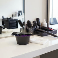 Hair Coloring Bowl with Handle Clear Measurements Hair Dye Bowl Non-Slip Base Dye Container for Colorists