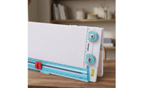 Multi-Function Paper Cutter Scoring Board Precise Cutting Paper Crease Guide Easy Fold Lines Trim and Score Board Double Measurement Measurements for Crafters, Scrapbooking, Card Making