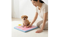 Rectangular Cooling Mat Stitched Cat Cooling Mat Checkered Pet Sleeping Pad