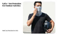 Ice Silk Sun Guard UPF 50+ Cooling Face Covering Sun Protection Face Covering Breathable Cooling Neck Guard