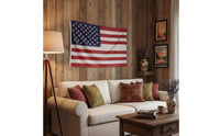 Lightweight American Flag Cape Vibrant Print Drawstring Flag Cape Bright Colors Patriotic Merchandise Multipurpose Use for Festivals