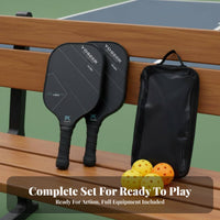 Pickleball Paddle Set Tournament Grade Pickleball Paddle Sports Equipment Enlarged Sweet Area Long-Lasting Perimeter Protector