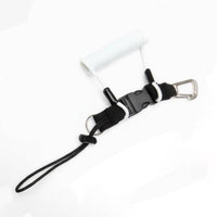 Quick Release Coil Lanyard Anti-Drop Scuba Diving Camera Lanyard Extends to 1.5m Coiled Spring Rope for Snorkeling