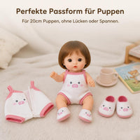 20cm Pig Cotton Doll Clothes Set with Sling Dress and Shoes