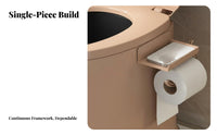 Bedside Commode with receptacle Supportive Armrests Mobility Aid Sturdy Construction