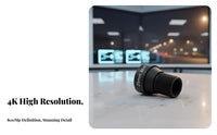 25mm Threaded Mount Lens Low Distortion 8MP 4K Industrial Imaging Lens Optical Component for Security Observation, Machine Vision, Robotics
