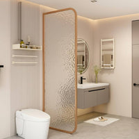 Toilet Privacy Screen Modern Design Washroom Privacy Divider Easy to Clean Urinal Partition for Washroom, Bedroom, Living Room