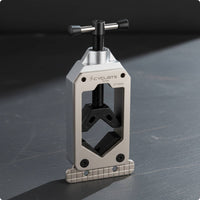 Aluminum Alloy Two-Wheeler Tube Cutting Clamp Stainless Steel Steerer Tube Clamp Textured Base Fork Steerer Cutter Cross Handle