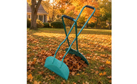Black Grip Handles Garden Foliage Rake Hollow-Construction Construction Curved Foliage Rake Polished Painted Finish Outdoor Tool