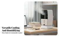 Desktop Misting Fan Humidifying Function Portable Air Chiller Nano Small Misting Water-Cooled Chiller for Students, Office Workers, Desk, Bedroom