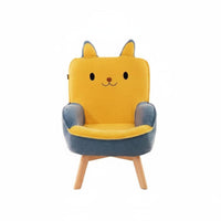 Removable and cleanable Cover rotate stuffed cub Chair Cute creature Design stuffed cub Chair High support Toddler Armchair Lightour teamight for Toddlers, Preschoolers, Parents, Bedroom, Playroom, study corner, Living Room