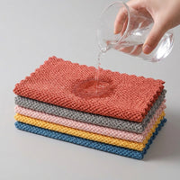 Jacquard Cleaning Cloths Kitchen Towel, 30cm x 30cm Microfibre Towel, Absorbent Microfibre for Dishwashing, Countertop and General Cleaning