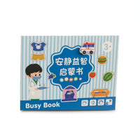 Interactive Sticker Book with Hook-and-Loop Educational Reusable Sticker Book Circular Binding-Bound Creative for Classroom