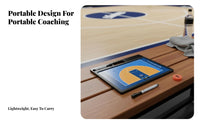 Portable Basketball Board Lightweight Double-Sided Basketball Coaching Board All-in-Single Kit for Coaches, Practice Sessions, Game Day