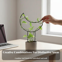 Heart-Shaped Pot Trellis Desktop Size Mini Shaped Trellis Creative and elegance