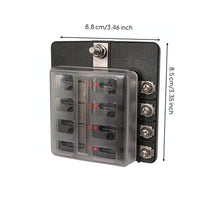 Electrical Protector Box Transparent Window 32V Electrical Protector Holder Easy Wiring Power Distribution Block