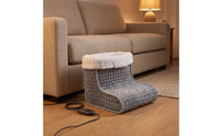 Electric Foot Warmer Electric Foot Warmer Quilted Heated Boot for Desk, Sofa