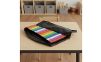 15 Note Glockenspiel Crisp Music Learners Musical Instrument Includes Carrying Case Aluminum Bar Xylophone for Classroom