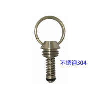 304 Stainless Steel Pepsi Keg Lid with Safety Valve Core, 100 PSI Pressure Relief Valve