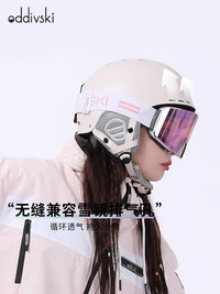 oddivski滑雪头盔成人男女单双板透气防摔专业雪盔安全护具帽新款