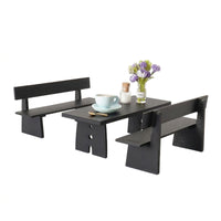 8 Pieces Dollhouse Coffee Table Set Decorative Furniture Simple for Hobbyists
