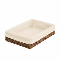 adaptable Woven Basket Set Handwoven Rectangular Woven Basket Decorative Household Storage long-lasting Construction for Parents, Decor lovers, Homeowners, Living Room, Desktop, Nursery, Bedroom