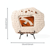 Tabletop Art Piece Compact Sculpture with Stand Decorative Tabletop Ornament for Office Desk