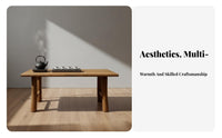 entire Wood Slab Table Natural Grain Wood Table Retro design & household Furniture for homeowners, Interior Designers, and tea Room, Guesthouse, Restaurant