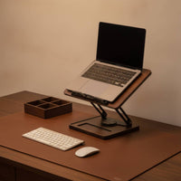 Wooden Book Rest with Swivel Base Hands Rotating Book Stand Space-Saving Paper Holder for Desk, Home Office