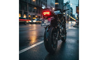 Motorcycle Vehicle Registration Plate Holder Long-Lasting Carbon Steel Rear Vehicle Registration Plate Bracket Mudguard Remover