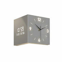 Corner Wall Clock Modern Minimalist Double Sided Wall Clock Space Saving for Living Room
