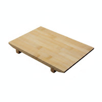 Sushi Board with Feet Rectangular Wooden Serving Tray Eco-Friendly