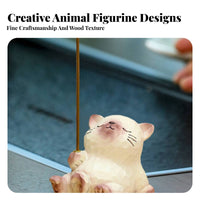 Cartoon Figurine Aromatic Stick Holder Burner Distinctive Gift Cute Creature Statue Aromatic Stick Holder Stand Cute Creature