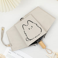 Cute Cat Folding Umbrella Sun and Rain Protection
