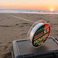 Premium 8-Strand PE Braided Fishing Line for Long Casting, Super Smooth & Abrasion Resistant