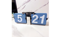 Desktop Flip Clock Large Numbers Flip Clock Powered Home Decor for Living Room, Desk