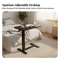 Overbed Laptop Table Movable with casters Rolling Overbed Table Foldable Multifunctional for Apartment Dwellers, Small Spaces