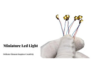 LED Model Focused Lamp 3V Low Electrical Potential 1/87 Scale Lamp DIY Micro Landscape Light for Hobbyists, Model Builders, Sand Tables, Dioramas