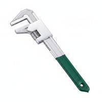 F-Shaped Wrench with Coated Handle Comfortable Adjustable Wrench Non-Slip Spanner for Plumbing, Workshop
