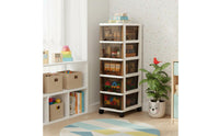 Space-Saving Multi-Layer Drawer Cabinet Large Capacity Plastic Storage Drawers Long-Lasting Multi-Tier Storage Cabinet Multifunctional for Children, Bedroom, Living Room, Playroom, Closet